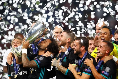 Real Madrid giành Siêu cúp châu Âu 2017. (Nguồn: Reuters)