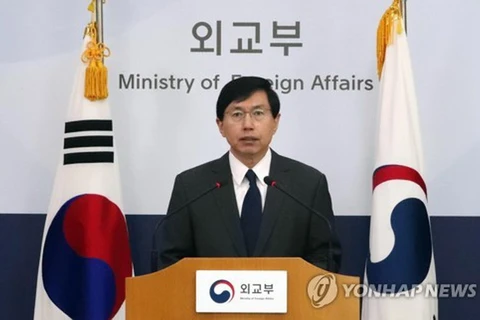 Người phát ngôn Bộ Ngoại giao Hàn Quốc Cho June-hyuck. (Nguồn: Yonhap)