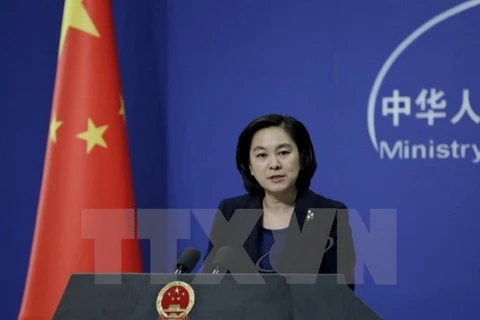 Người phát ngôn Bộ Ngoại giao Trung Quốc Hoa Xuân Oánh. (Ảnh: Reuters/TTXVN)
