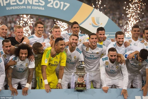 Real Madrid giành Siêu cúp Tây Ban Nha. (Nguồn: Getty Images)
