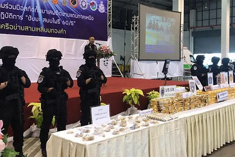 Tang vật cảnh sát Thái Lan thu giữ được. (Nguồn: chiangraitimes.com)