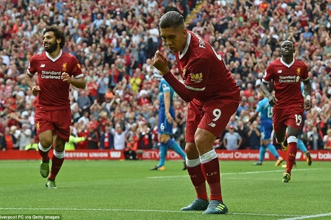 Firmino là người mở đầu cho màn huy diệt của Liverpool trước Arsenal. (Nguồn: Getty Images)