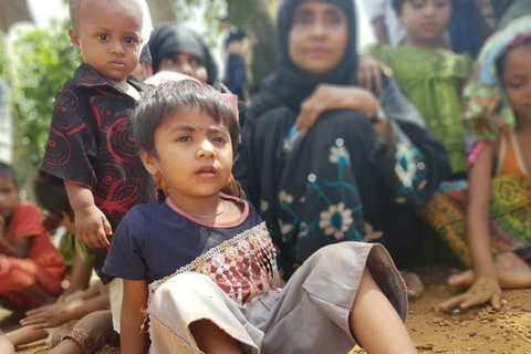 Người dân Myanmar phải sơ tán sang nước láng giềng Bangladesh. (Nguồn: BBC)