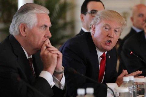 Tổng thống Donald Trump bất bình với Ngoại trưởng Rex Tillerson? (Nguồn: Reuters)
