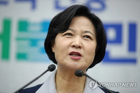 Lãnh đạo đảng Dân chủ cầm quyền Hàn Quốc Choo Mi-ae. (Nguồn: Yonhap)