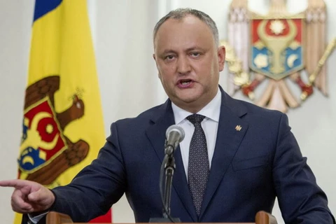 Tổng thống Moldova Igor Dodon. (Nguồn: EPA)