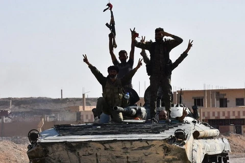 Quân đội Syria tại Deir al-Zor. (Nguồn: AFP)