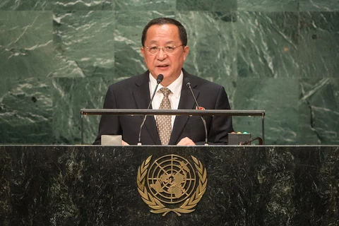 Ngoại trưởng Triều Tiên Ri Yong Ho. (Nguồn: AP)