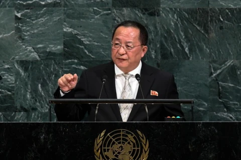 Ngoại trưởng Triều Tiên Ri Yong-ho. (Nguồn: AFP/Getty Images)