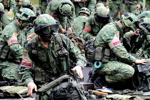 Lực lượng quân đội Singapore. (Nguồn: Channel NewsAsia)