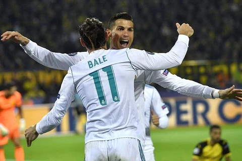 Ronaldo và Bale mang chiến thắng về cho Real Madrid. (Nguồn: AP)