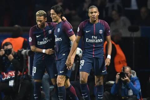 Bộ ba Neymar-Cavani-Mbappe giúp PSG đánh bại Bayern. (Nguồn: Getty Images)