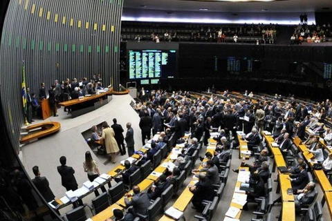 Hình ảnh 1 cuộc họp của Quốc hội Brazil. (Nguồn: AP)