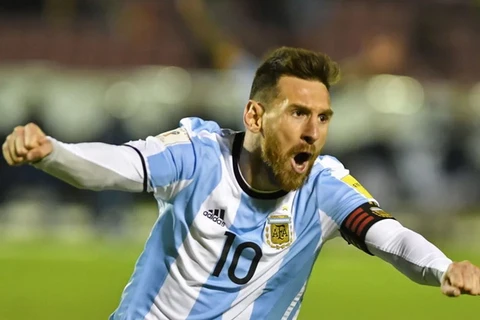 Messi đã có trận đấu cực hay tại vòng loại World Cup 2018. (Nguồn: Getty Images)