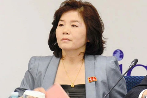 Vụ trưởng Vụ Bắc Mỹ Bộ Ngoại giao Triều Tiên Choe Son-hui. (Nguồn: guardian.ng)