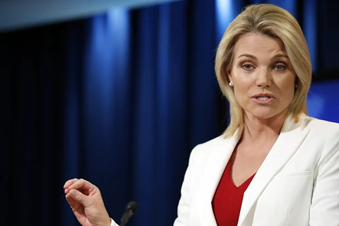 Người phát ngôn Bộ Ngoại giao Mỹ Heather Nauert . (Nguồn: AP)