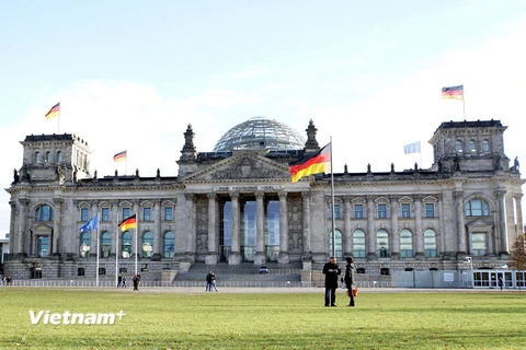 Tòa nhà Quốc hội Liên bang Đức tại Berlin. (Ảnh: Phạm Văn Thắng/Vietnam+)