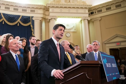 Chủ tịch Hạ viện Paul Ryan phát biểu. (Nguồn: nytimes.com)