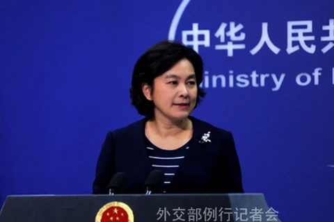 Người phát ngôn Bộ Ngoại giao Trung Quốc Hoa Xuân Oánh. (Nguồn: fmprc.gov.cn)