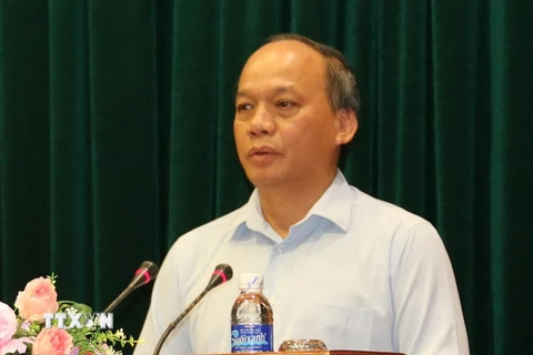 Thứ trưởng Bộ Nông nghiệp và Phát triển nông thôn Vũ Văn Tám. (Ảnh: Minh Trí/TTXVN)
