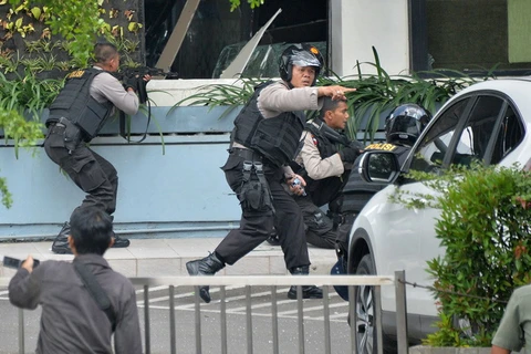 Lực lượng cảnh sát Indonesia. (Nguồn: Jakarta Bombing)