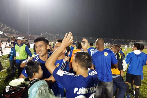 Quảng Nam lần đầu vô địch V-League. (Nguồn: Tuoitre)