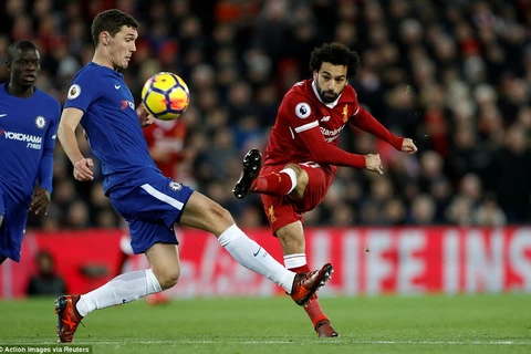 Salah lập công nhưng không thể giúp Liverpool đánh bại đội bóng cũ. (Nguồn: Reuters)