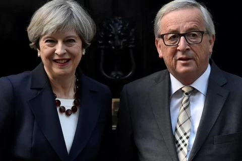 Thủ tướng Theresa May dự kiến có cuộc gặp với Chủ tịch Ủy ban châu Âu Jean-Claude Juncker. (Nguồn: Reuters)