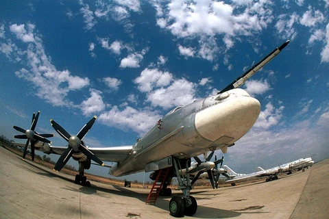 Máy bay ném bom chiến lược Tu-95MS của Nga. (Nguồn: tass.com)
