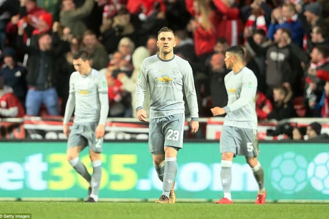 Manchester United cay đắng rời cuộc chơi. (Nguồn: Getty Images)