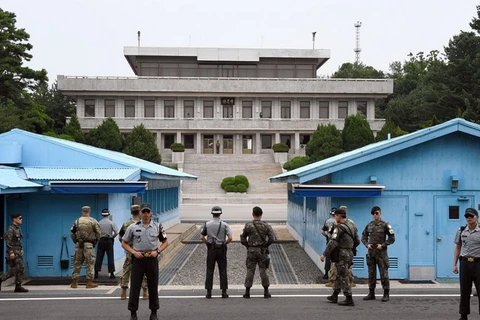 Binh sỹ Hàn Quốc tại khu vực an ninh chung Panmunjom. (Nguồn: Reuters)
