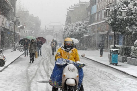 Tuyết rơi dày ở Trung Quốc. (Nguồn: Reuters)