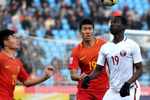 U23 Trung Quốc (áo đỏ) bị loại ngay trên sân nhà. (Nguồn: AFC)