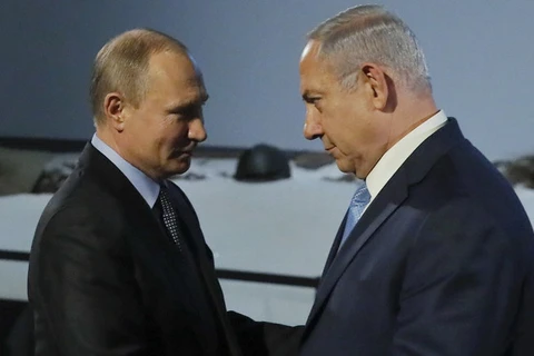 Thủ tướng Israel Benjamin Netanyahu và Tổng thống Nga Vladimir Putin. (Nguồn: Reuters)