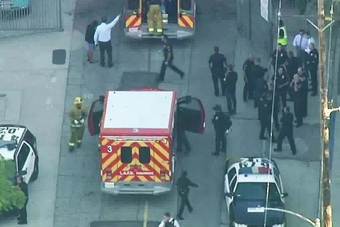 Hiện trường vụ xả súng. (Nguồn: latimes.com)