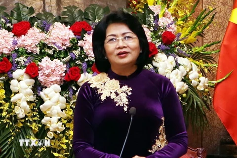 Phó Chủ tịch nước Đặng Thị Ngọc Thịnh. (Ảnh: Nguyễn Dân/TTXVN)