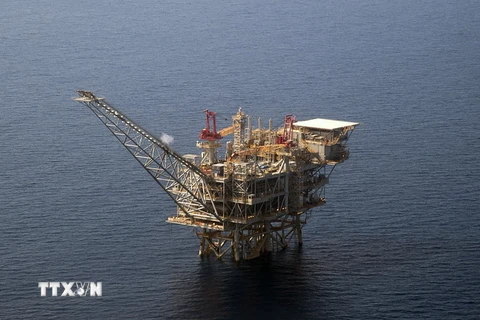 Mỏ dầu Tamar của Israel trên Trung Hải. (Nguồn: AFP/TTXVN)
