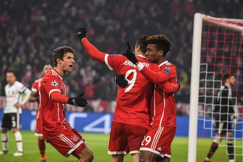 Bayern giành chiến thắng tưng bừng trước Besiktas. (Nguồn: EPA)