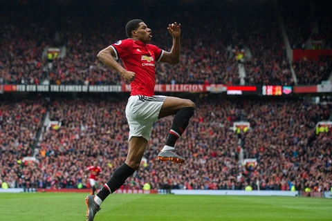 Marcus Rashford giúp Manchester United xây chắc vị trí thứ 2. (Nguồn: EPA)