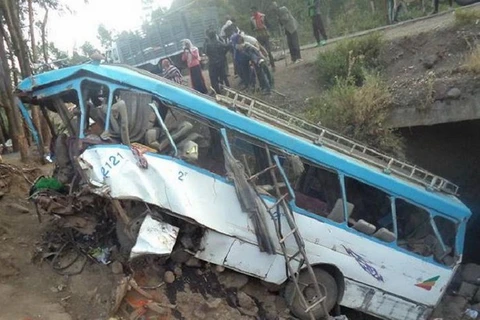 Hiện trường vụ tai nạn ở Ethiopia. (Nguồn: africanews.com)
