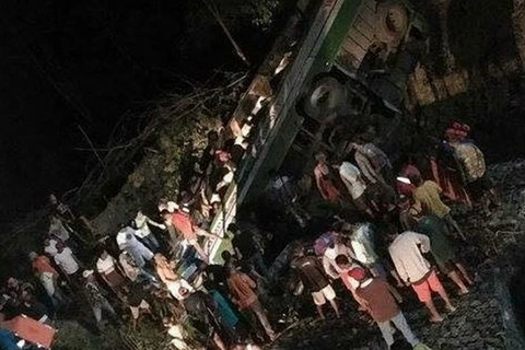 Hiện trường vụ tai nạn ở Philippines. (Nguồn: cnnphilippines)