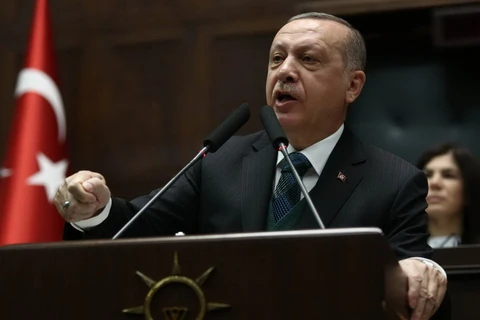 Cuộc gặp ba bên do Tổng thống Thổ Nhĩ Kỳ Recep Tayyip Erdogan chủ trì. (Nguồn: AFP/Getty Images)