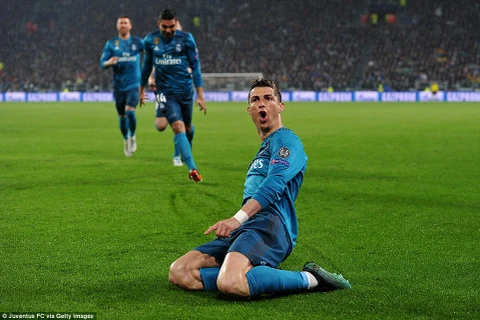 Cristiano Ronaldo lại sắm vai người hùng của Real Madrid. (Nguồn: Getty Images)