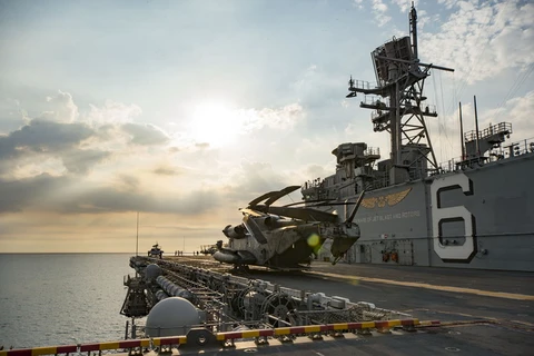 Tàu chiến USS Bonhomme Richard của Mỹ. (Nguồn: public.navy.mil)