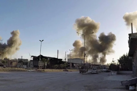 Căn cứ không quân T-4 của Syria bị tấn công. (Nguồn: AP)