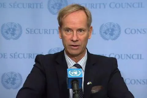 Đại sứ Thụy Điển tại Liên hợp quốc Olof Skoog. (Nguồn: webtv.un.org)