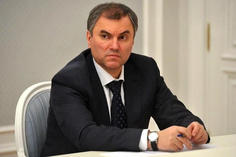Chủ tịch Hạ viện Nga Vyacheslav Volodin. (Nguồn: The Moscow Times)