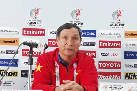 Thầy trò HLV Mai Đức Chung cần phải thắng mới có cơ hội dự World Cup. (Nguồn: VFF)