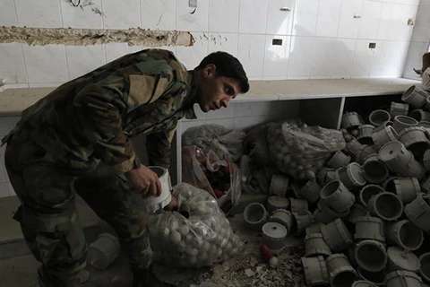 Một binh sỹ quân đội Syria. (Nguồn: AFP)