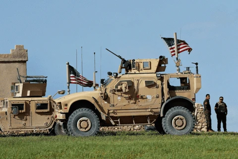 Lực lượng binh sỹ Mỹ ở Syria. (Nguồn: AP)